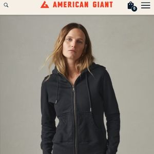 American Giant XS zip up hoodie